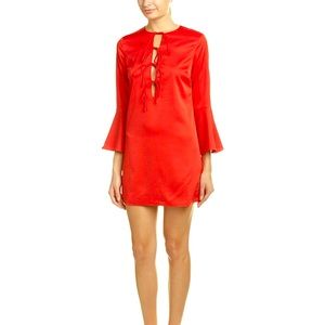 English Factory Tie-Front Shift Dress